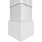 Ekena Millwork Craftsman Classic Square Non-Tapered Hastings Fretwork Column w/ Mission Capital & Mission Base CC1008ENHASMIMI - alternate 2